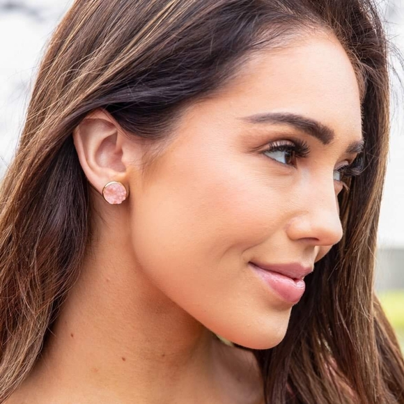 ☀️🌻2 for $20 | 🆕 Druzy Stud Earrings | Plunder Alana Earrings - Picture 2 of 5
